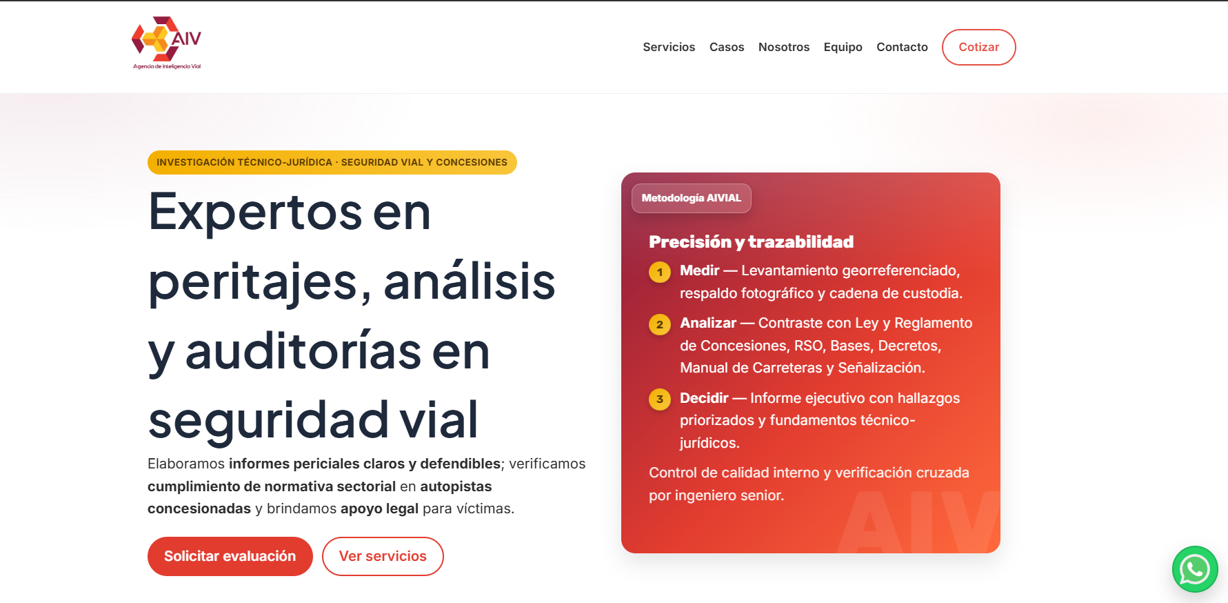AIVIAL - Agencia de Inteligencia Vial, sitio web desarrollado por ZENTRANET